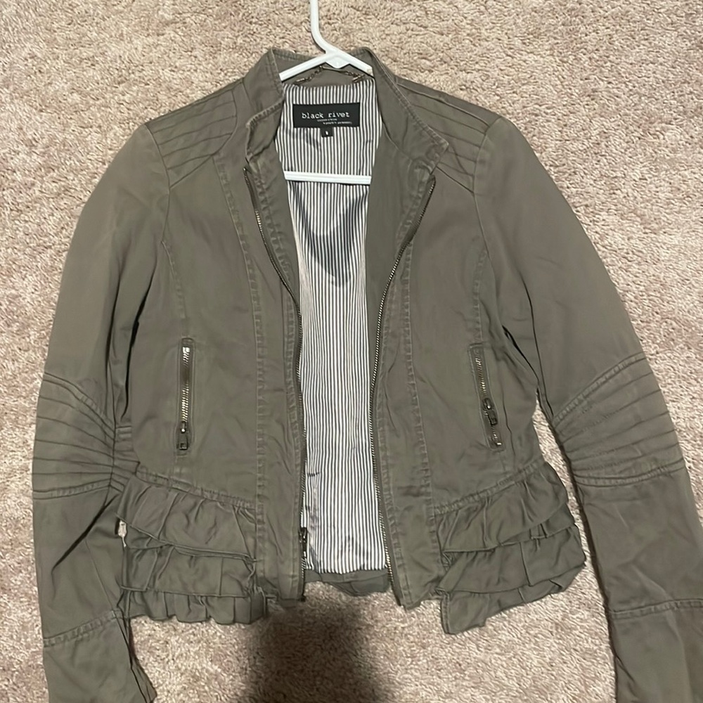 Cargo jacket. Excellent condition. Smoke free house. Size small.
